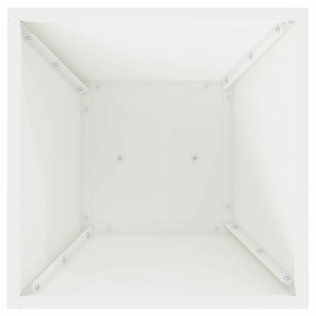 vidaXL Pillar Planter 2 pcs White 35 x 35 x 73 cm