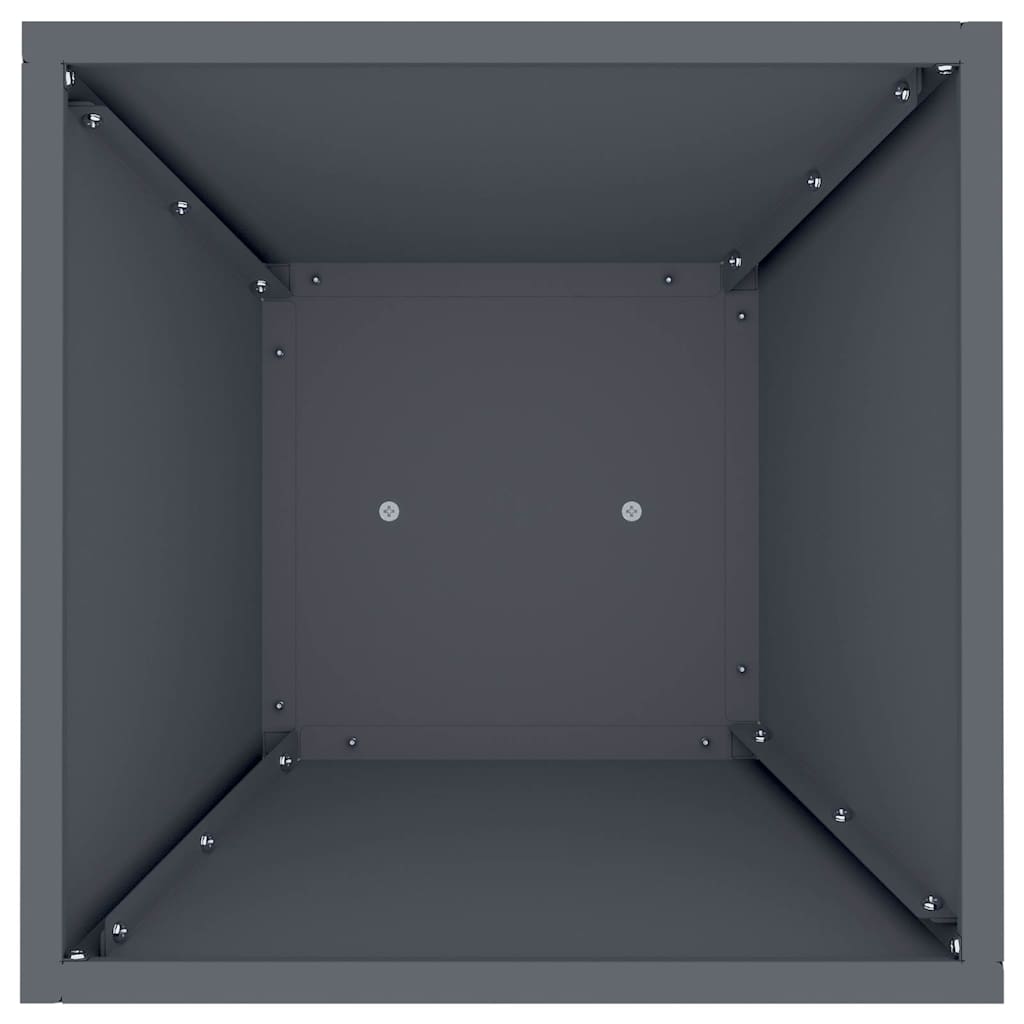 vidaXL Pillar Planter Anthracite 35 x 35 x 73 cm