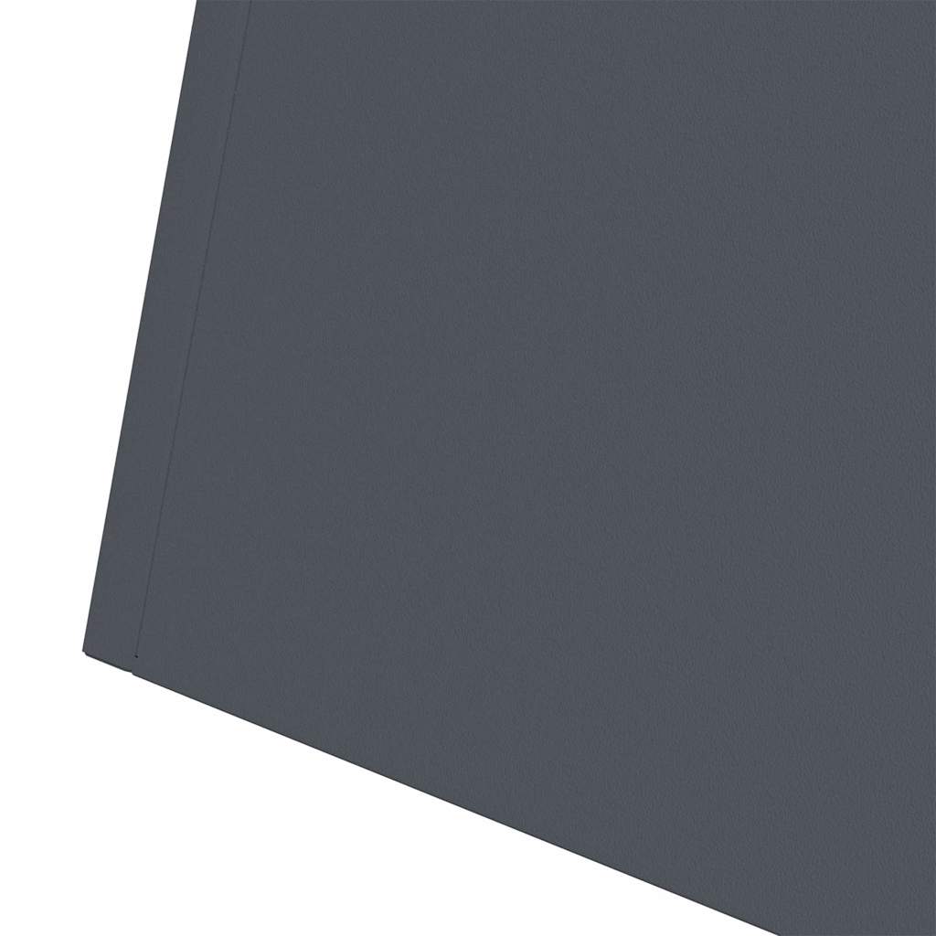 vidaXL Pillar Planter 2 pcs Anthracite 35 x 35 x 73 cm