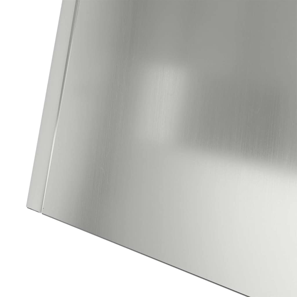 vidaXL Pillar Planter Silver 35 x 35 x 73 cm