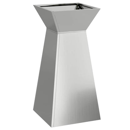 vidaXL Pillar Planter 2 pcs Silver 35 x 35 x 73 cm
