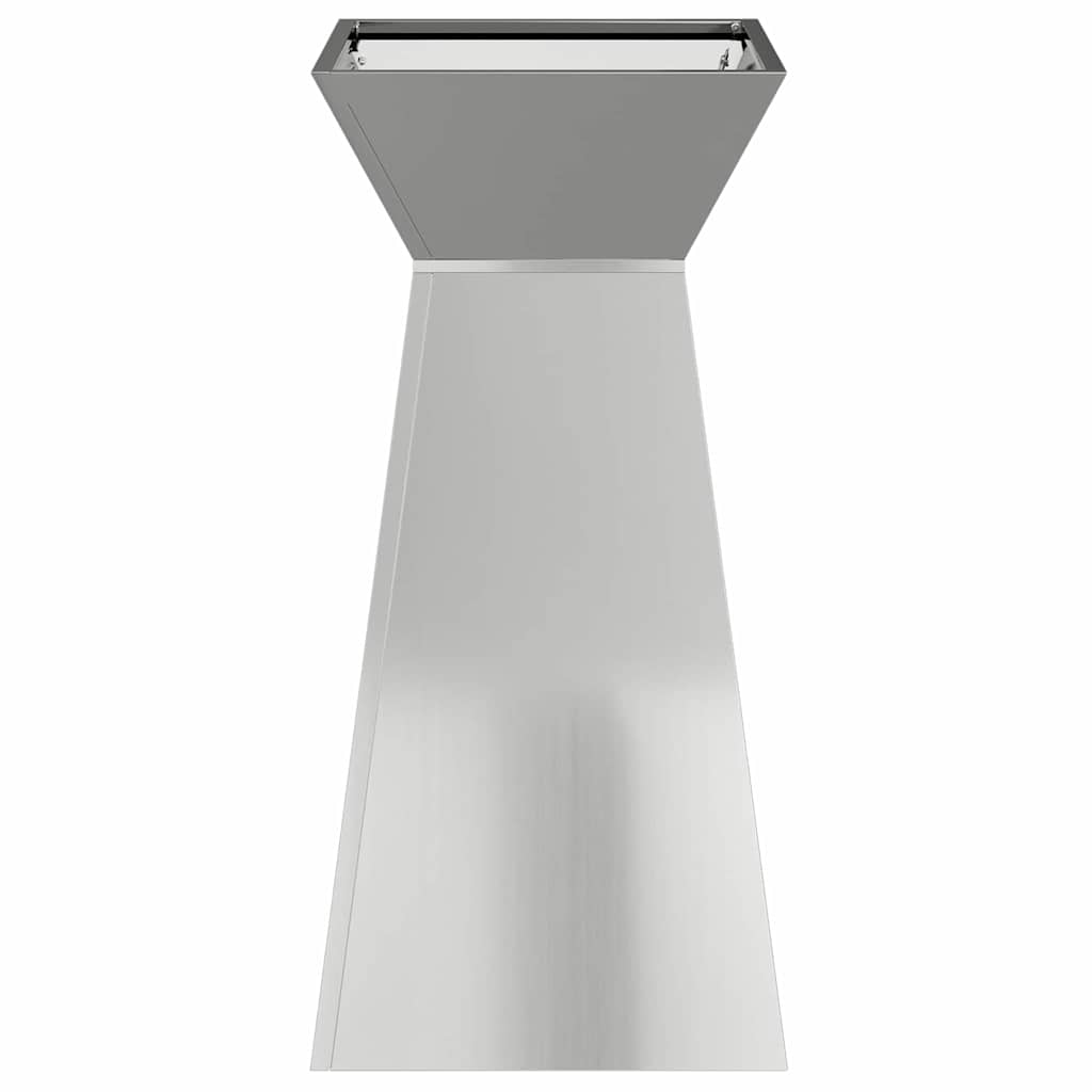 vidaXL Pillar Planter 2 pcs Silver 35 x 35 x 73 cm