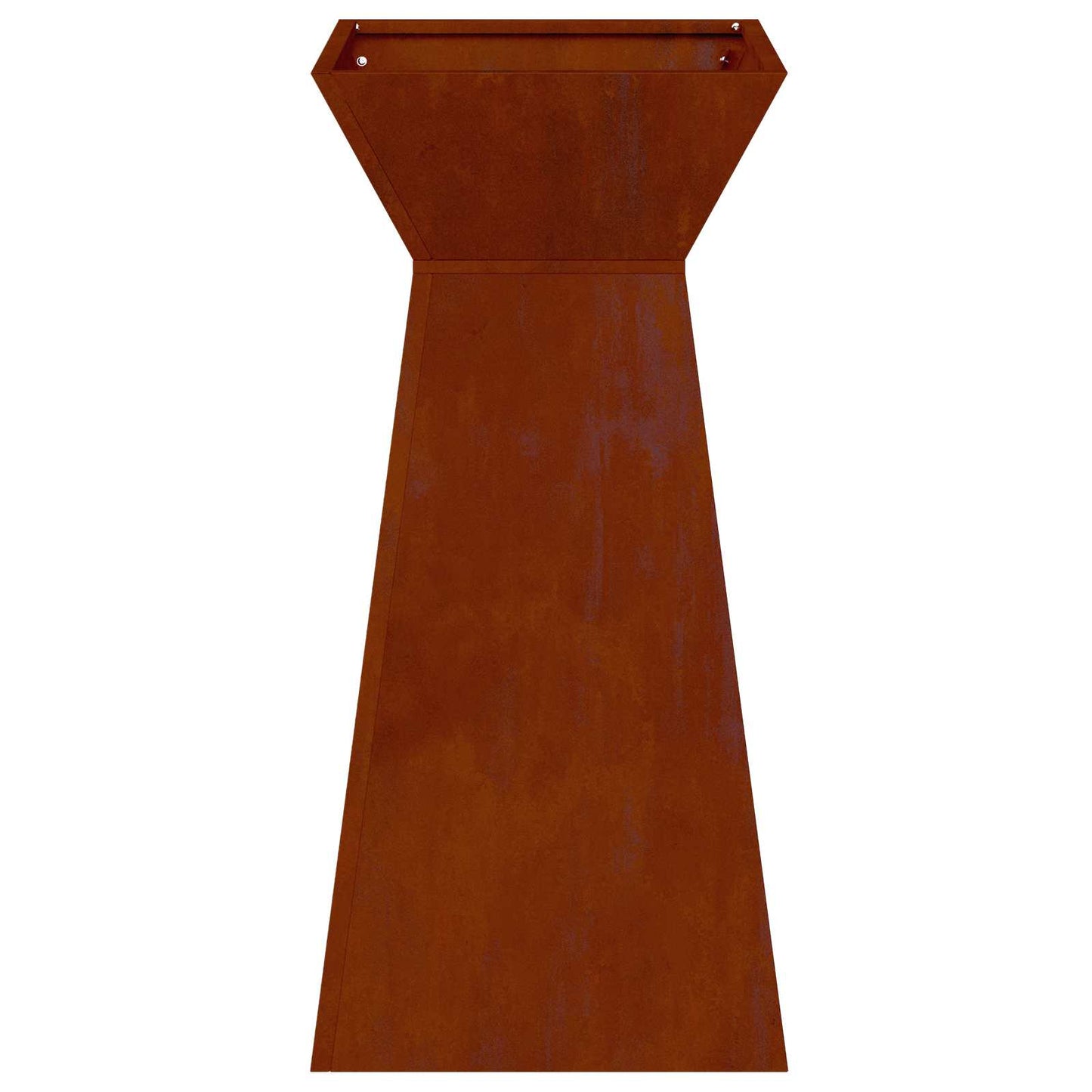 vidaXL Pillar Planter Silver 35 x 35 x 73 cm Weathering Steel