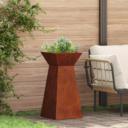 vidaXL Pillar Planter 2 pcs Silver 35 x 35 x 73 cm