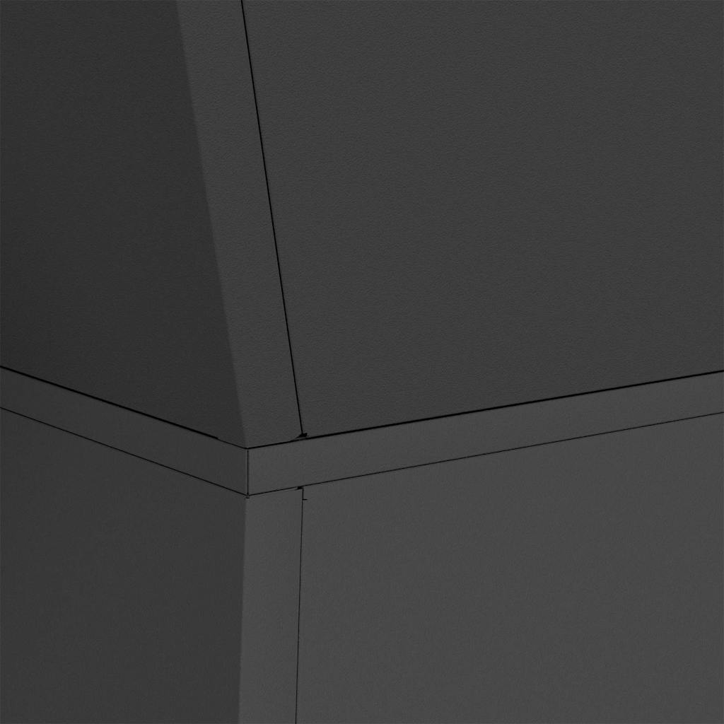 vidaXL Pillar Planter Black 40 x 40 x 100 cm