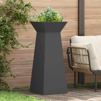 vidaXL Pillar Planter Black 40 x 40 x 100 cm