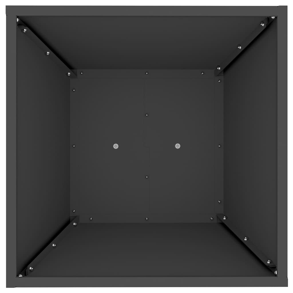 vidaXL Pillar Planter Black 40 x 40 x 100 cm