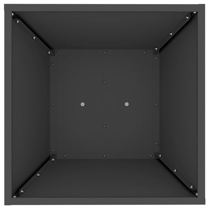 vidaXL Pillar Planter Black 40 x 40 x 100 cm