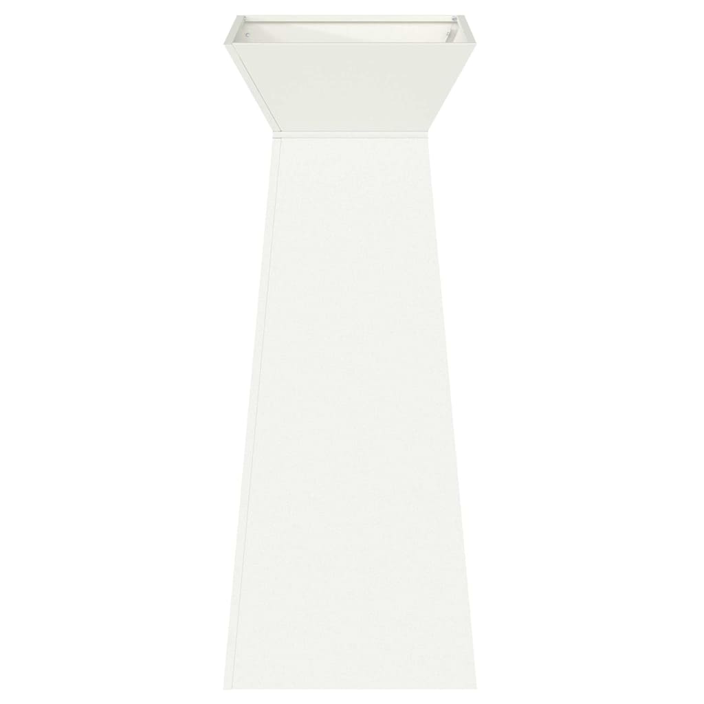 vidaXL Pillar Planter White 40 x 40 x 100 cm