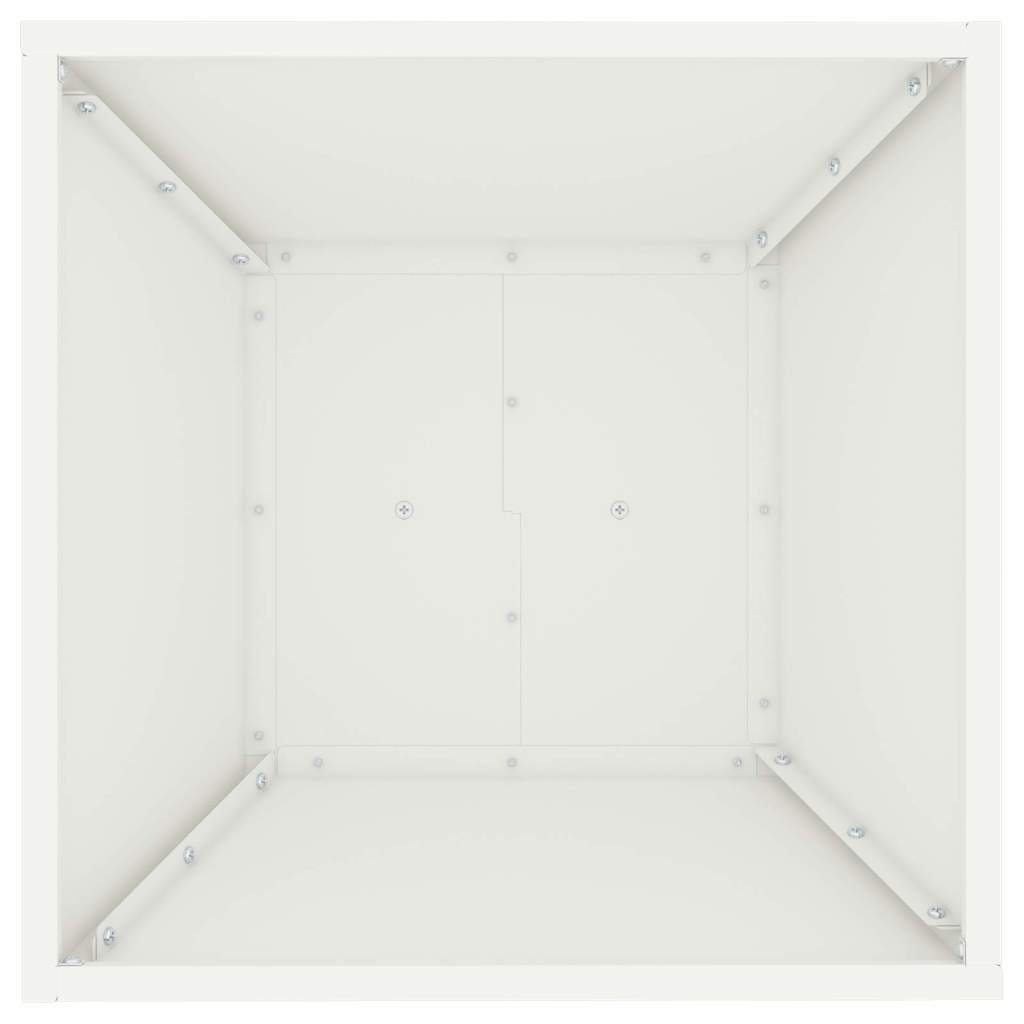 vidaXL Pillar Planter White 40 x 40 x 100 cm