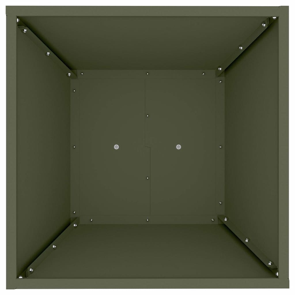 vidaXL Pillar Planter Olive 40 x 40 x 100 cm
