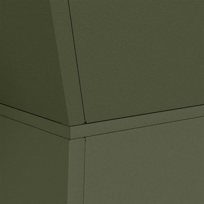 vidaXL Pillar Planter 2 pcs Olive 40 x 40 x 100 cm