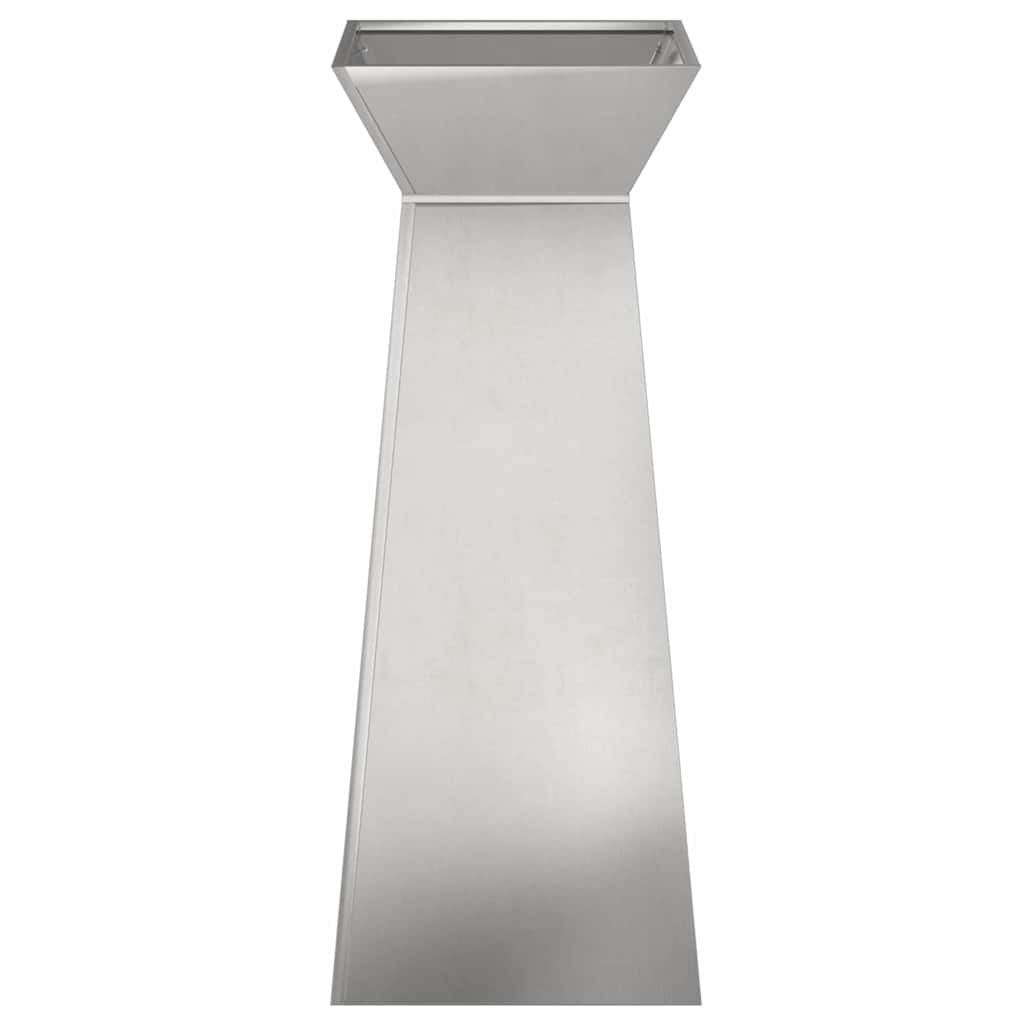 vidaXL Pillar Planter 2 pcs Silver 40 x 40 x 100 cm