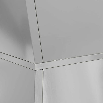 vidaXL Pillar Planter Silver 40 x 40 x 100 cm