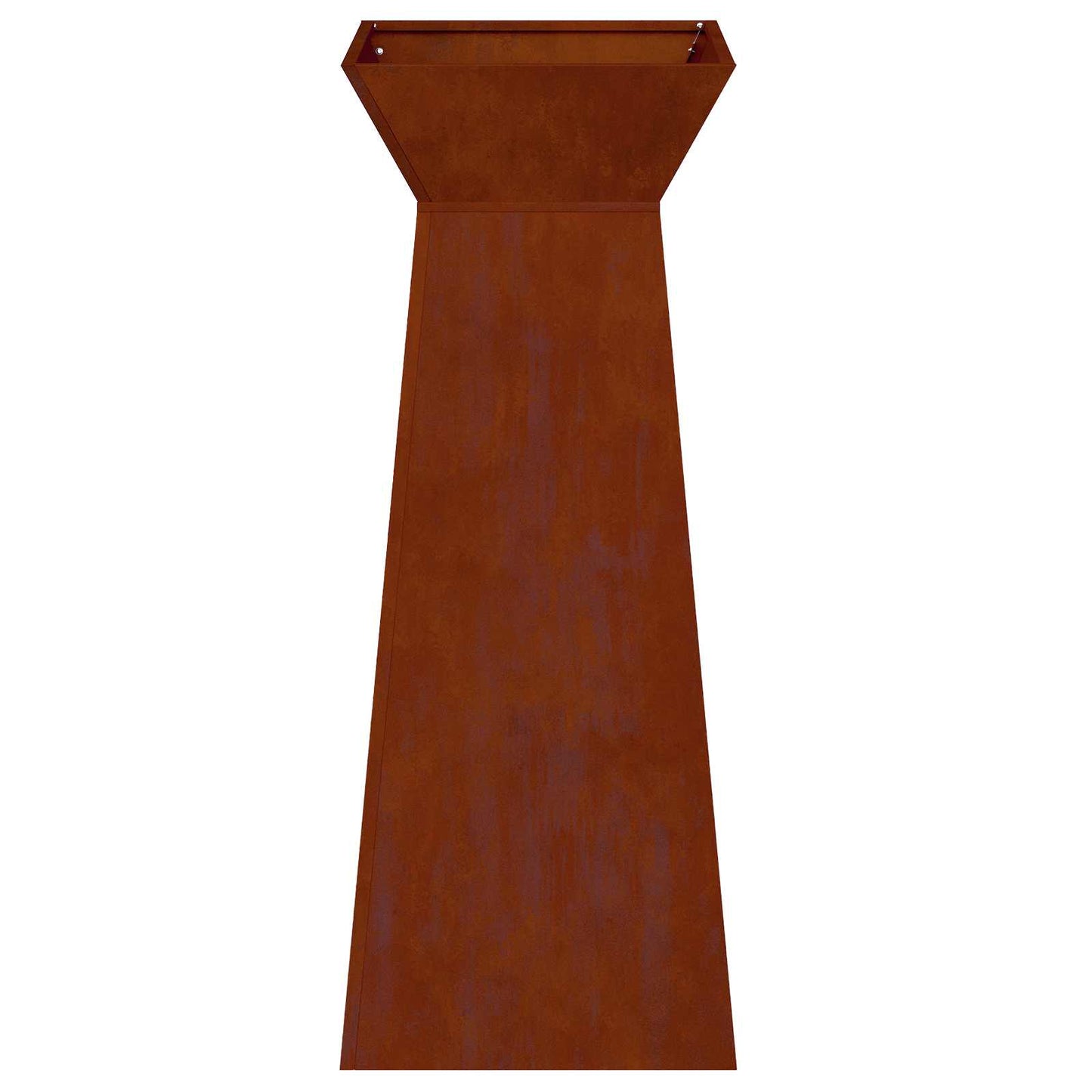 vidaXL Pillar Planter 2 pcs Silver 40 x 40 x 100 cm Weathering Steel