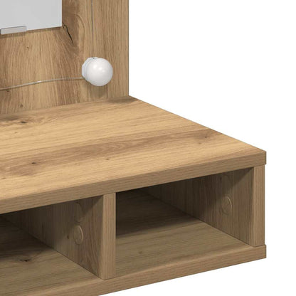 vidaXL Mirror Cabinet Artisan Oak 60 x 31.5 x 62 cm Engineered Wood