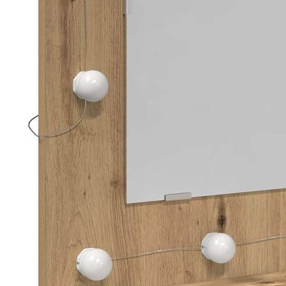 vidaXL Mirror Cabinet Artisan Oak 60 x 31.5 x 62 cm Engineered Wood