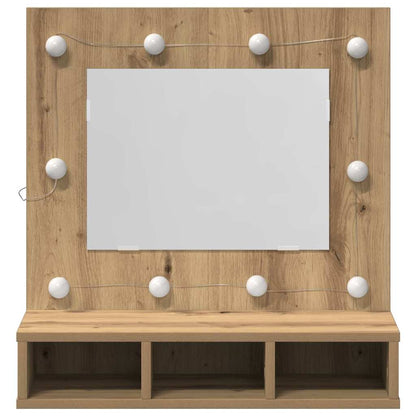 vidaXL Mirror Cabinet Artisan Oak 60 x 31.5 x 62 cm Engineered Wood