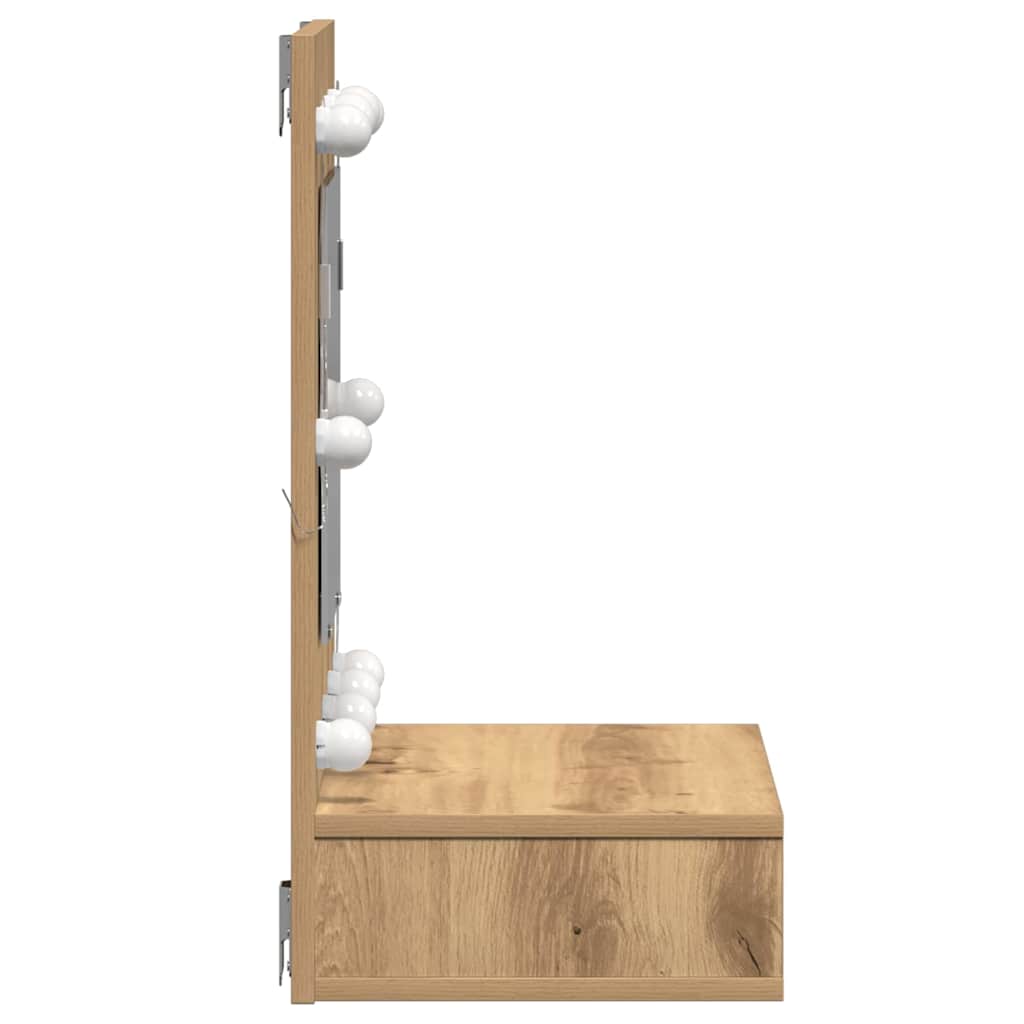 vidaXL Mirror Cabinet Artisan Oak 60 x 31.5 x 62 cm Engineered Wood
