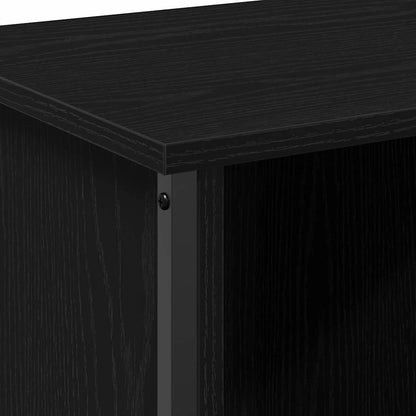 vidaXL TV Cabinet Black Oak 102 x 35 x 45 cm Engineered Wood
