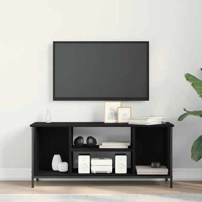 vidaXL TV Cabinet Black Oak 102 x 35 x 45 cm Engineered Wood