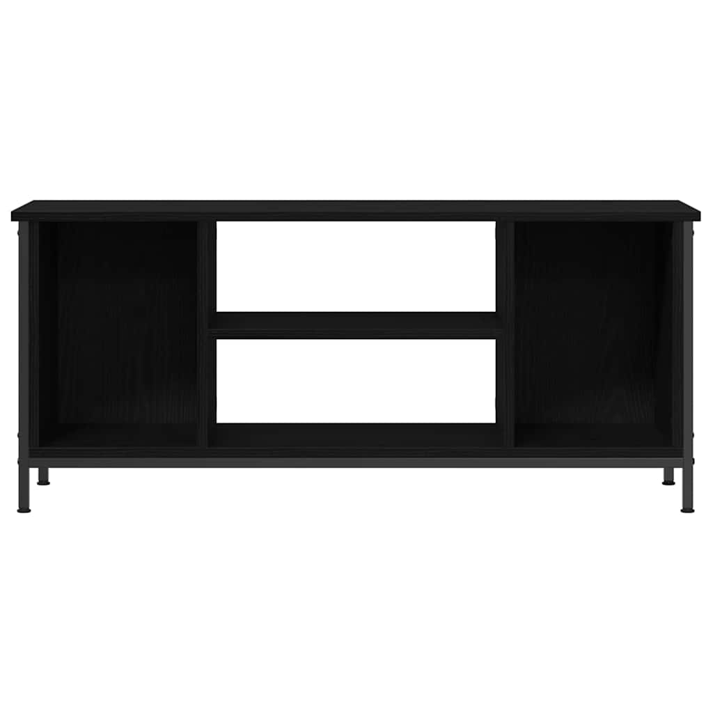 vidaXL TV Cabinet Black Oak 102 x 35 x 45 cm Engineered Wood