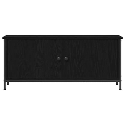 vidaXL TV Cabinet 100 x 35 x 45 cm Black Oak Engineered Wood