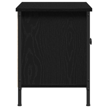 vidaXL TV Cabinet 100 x 35 x 45 cm Black Oak Engineered Wood