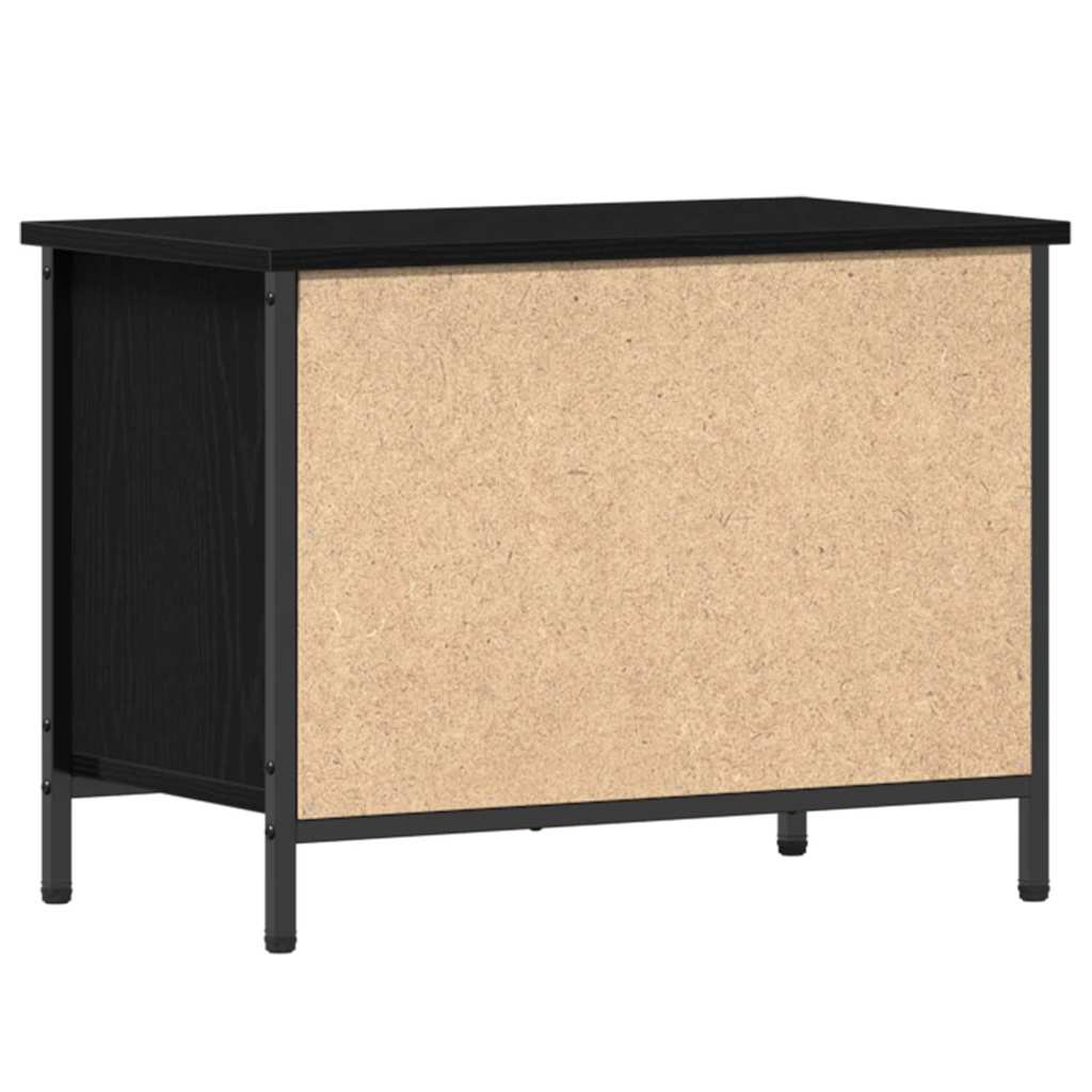 vidaXL TV Cabinet 60 x 35 x 45 cm Black Oak Engineered Wood