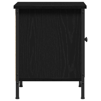 vidaXL TV Cabinet Black Oak 60 x 35 x 45 cm Engineered Wood