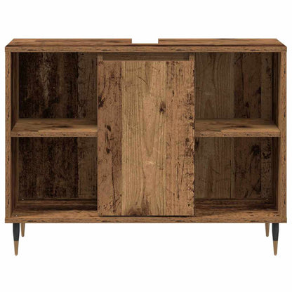 vidaXL Bathroom Cabinet Old Wood 80 x 33 x 60 cm Engineered Wood