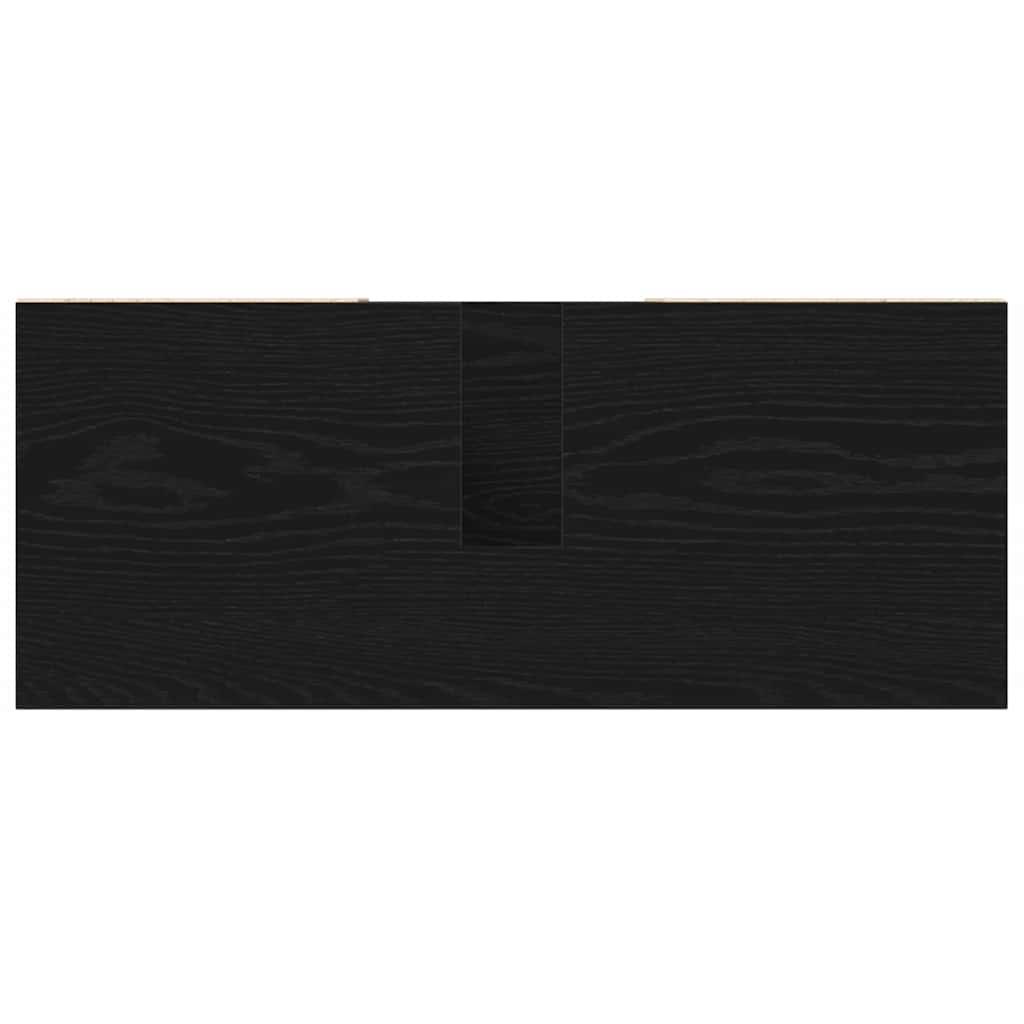 vidaXL Bathroom Cabinet Black 80 x 33 x 60 cm Engineered Wood
