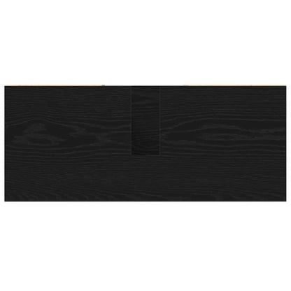 vidaXL Bathroom Cabinet Black 80 x 33 x 60 cm Engineered Wood