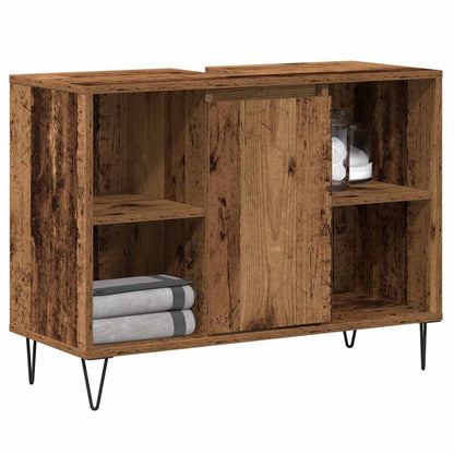 vidaXL Bathroom Cabinet Old Wood 80 x 33 x 60 cm Engineered Wood