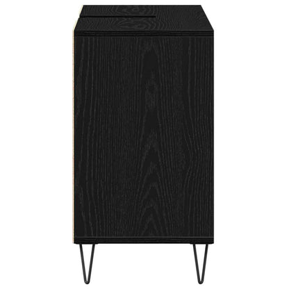 vidaXL Bathroom Cabinet Black 80 x 33 x 60 cm Engineered Wood
