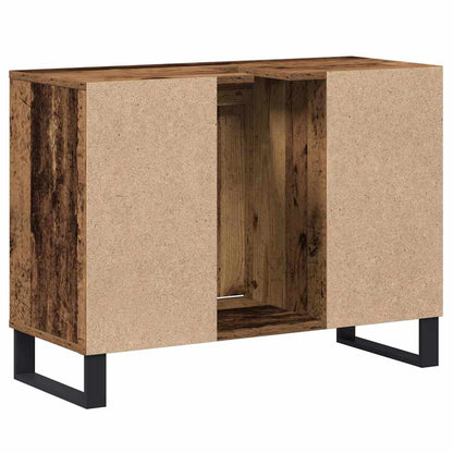 vidaXL Bathroom Cabinet Old Wood 80 x 33 x 60 cm Engineered Wood