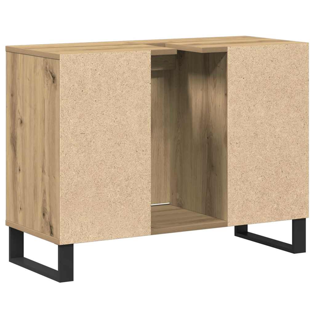 vidaXL Bathroom Cabinet Artisan Oak 80 x 33 x 60 cm Engineered Wood