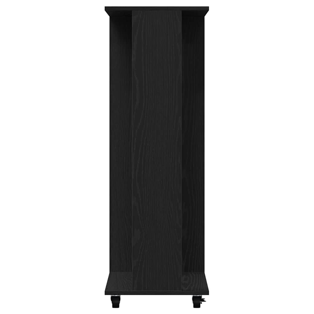 vidaXL Wardrobe with Shelf Black oak 102 x 38 x 110 cm Engineered wood