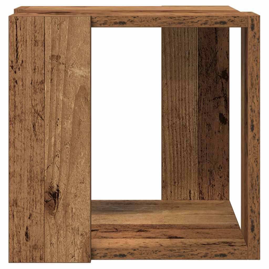 vidaXL Coffee Table Old Wood 32 x 32 x 30 cm Engineered Wood