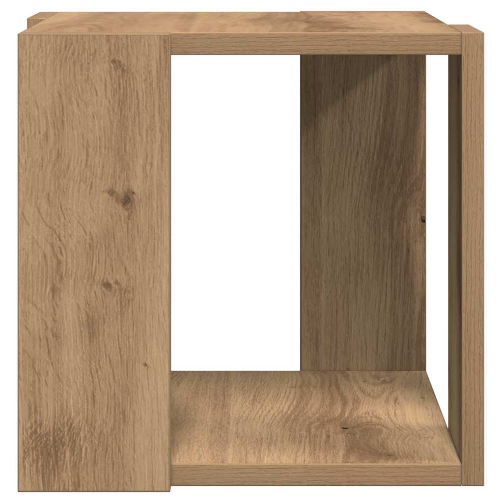 vidaXL Coffee Table Artisan Oak 32 x 32 x 30 cm Engineered Wood