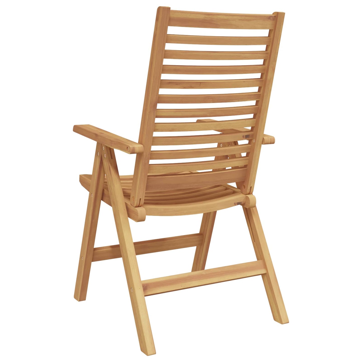 vidaXL Chair Folding 6 pcs Brown 64.5 x 52 x 108 cm Solid Teak Wood