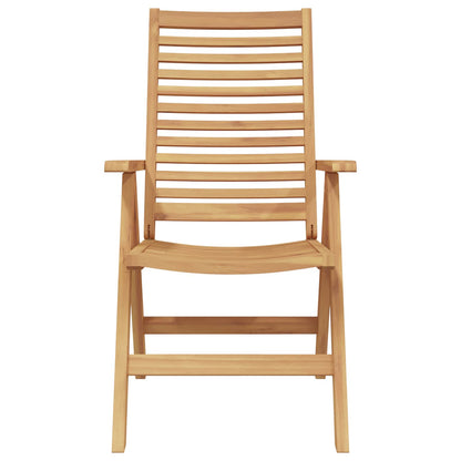 vidaXL Chair Folding 6 pcs Brown 64.5 x 52 x 108 cm Solid Teak Wood