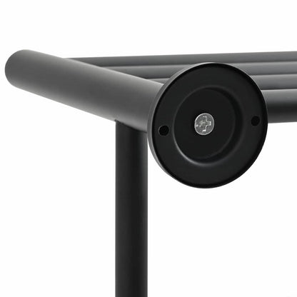 vidaXL Towel Rack Black 61 x 23 x 17 cm Stainless steel