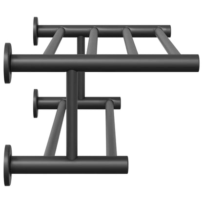 vidaXL Towel Rack Black 61 x 23 x 17 cm Stainless steel