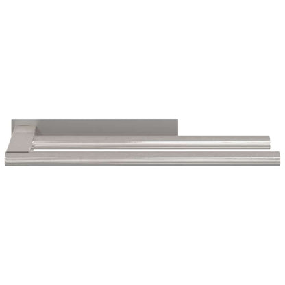 vidaXL Towel Rack Silver 40 x 9 x 4 cm Stainless steel