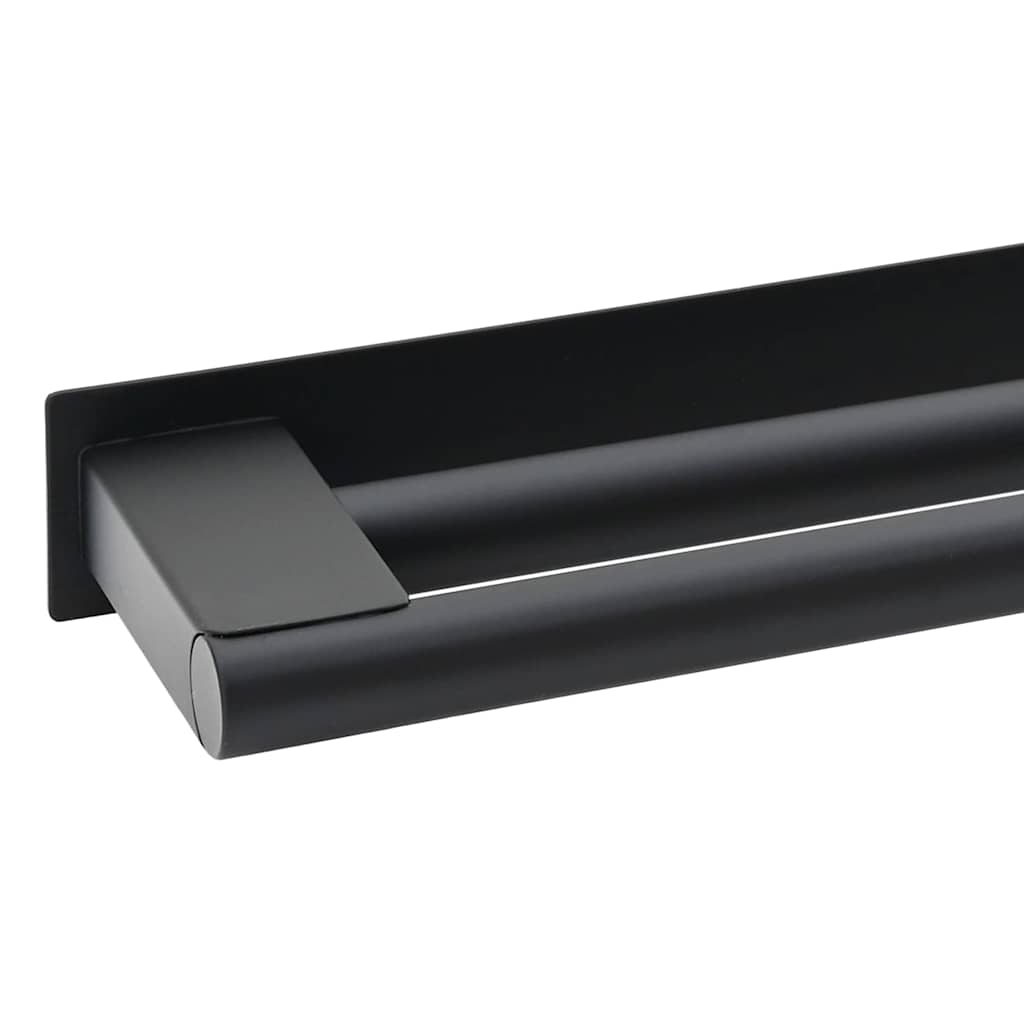 vidaXL Towel Rack Black 40 x 9 x 4 cm Stainless steel