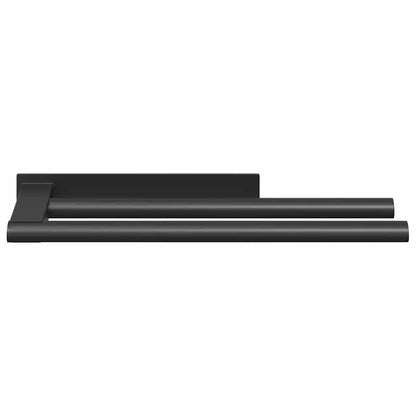 vidaXL Towel Rack Black 40 x 9 x 4 cm Stainless steel
