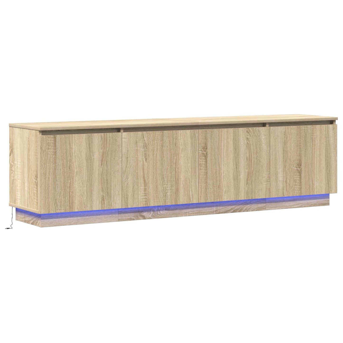 vidaXL TV Cabinet Sonoma Oak 180 x 38 x 49 cm Engineered Wood