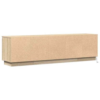 vidaXL TV Cabinet Sonoma Oak 180 x 38 x 49 cm Engineered Wood