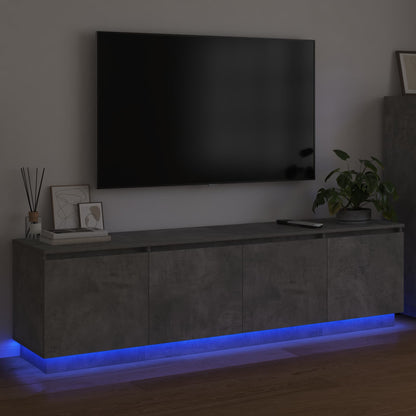 vidaXL TV Cabinet Concrete Grey 180 x 38 x 49 cm Engineered Wood
